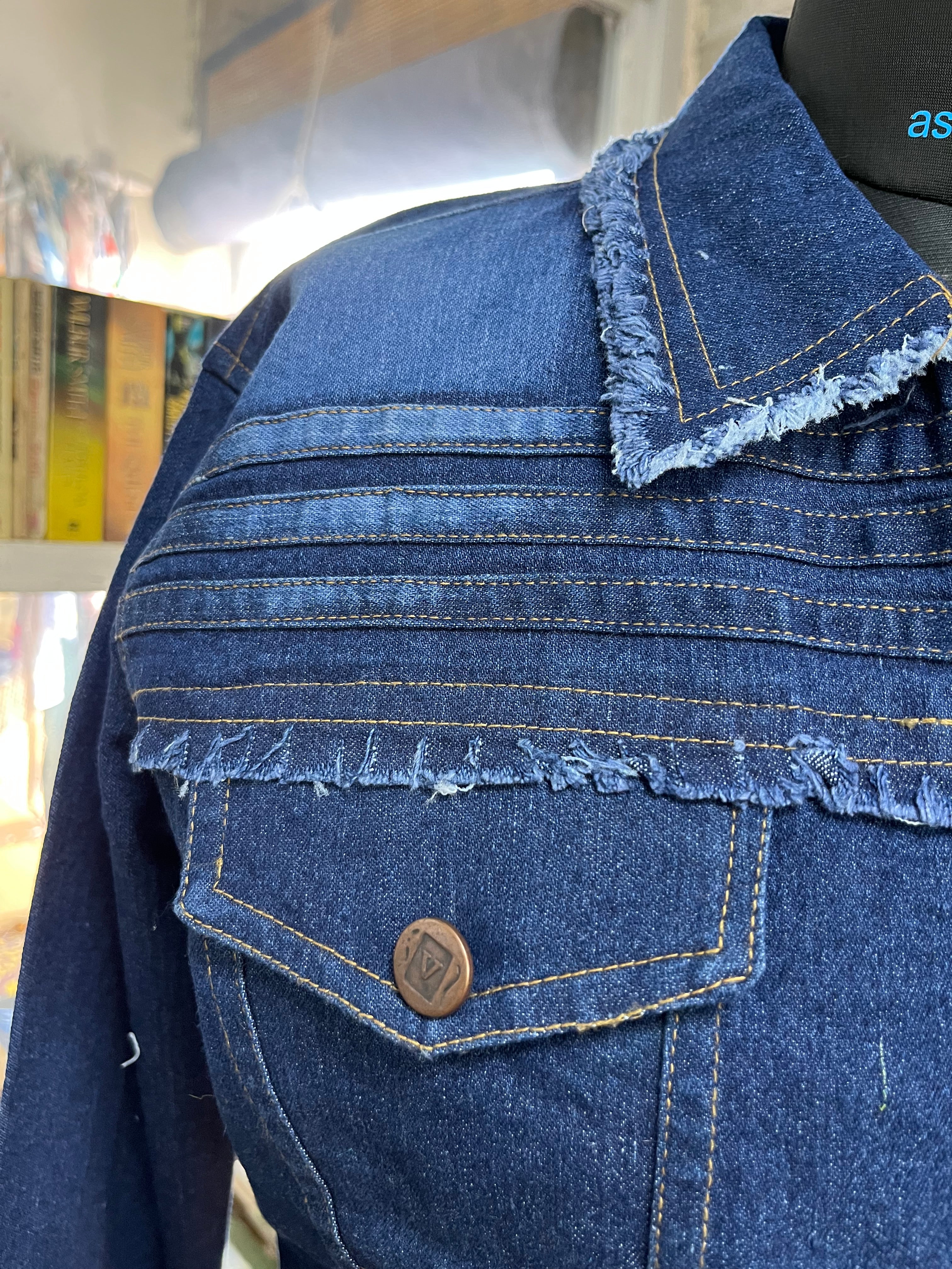 DENIM SHIRT JACKET - SIZE MEDIUM