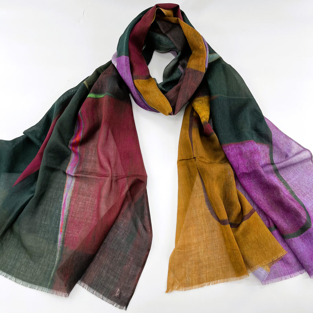 Cotton Printed Long Scarf; All Season Scarves