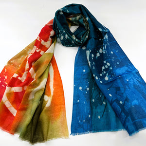 Cotton Printed Long Scarf; All Season Scarves