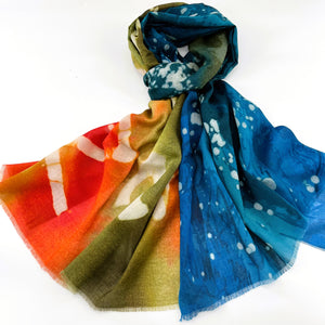 Cotton Printed Long Scarf; All Season Scarves