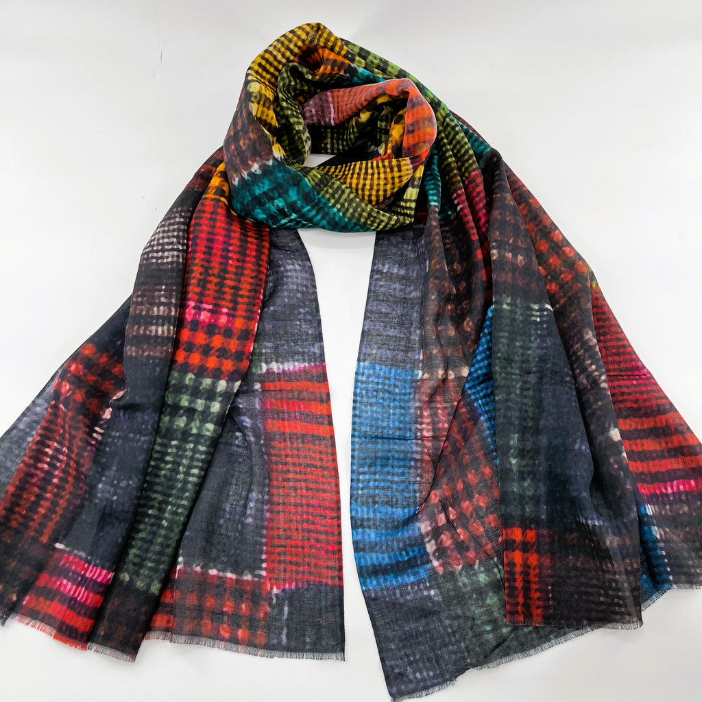 Cotton Printed Long Scarf; All Season Scarves