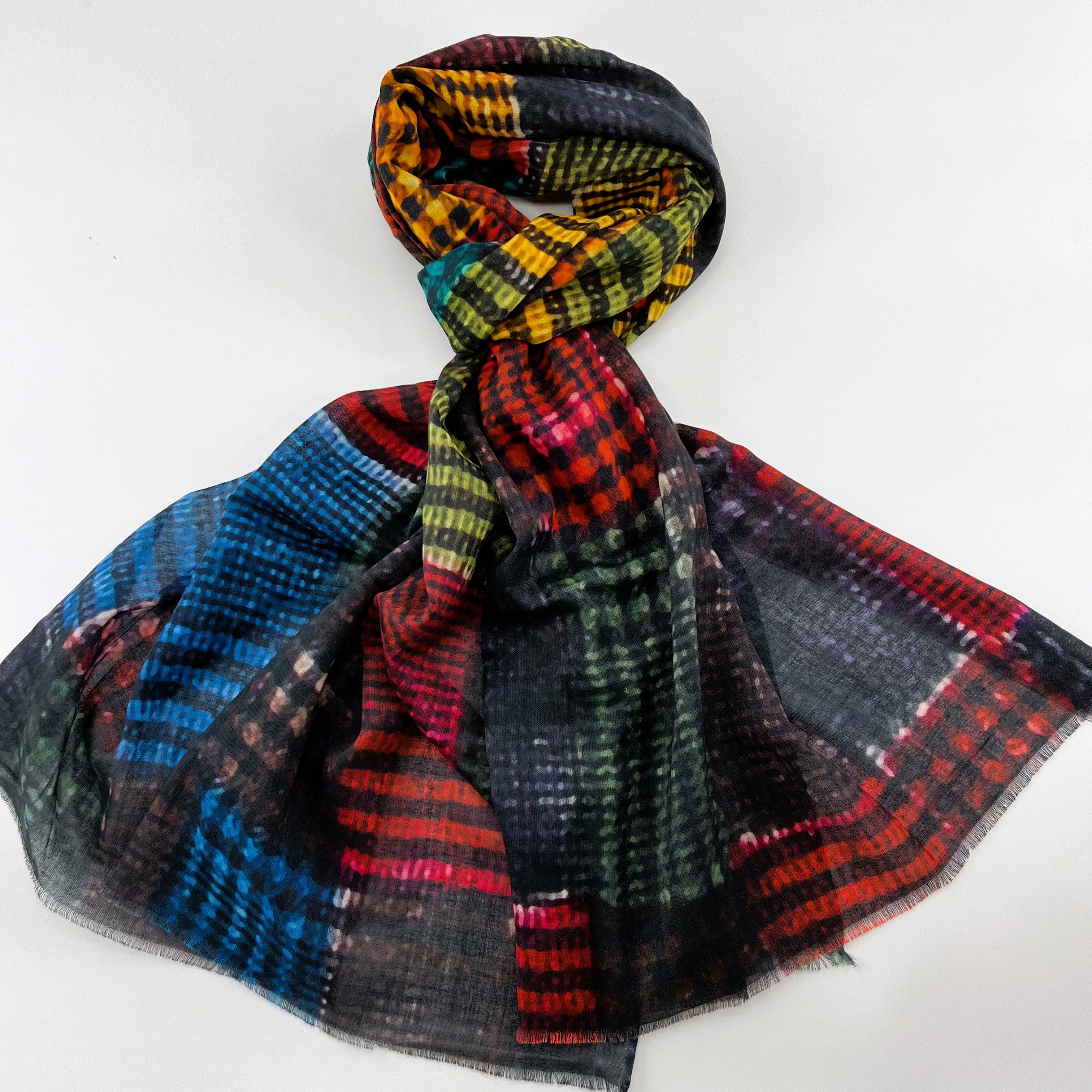 Cotton Printed Long Scarf; All Season Scarves