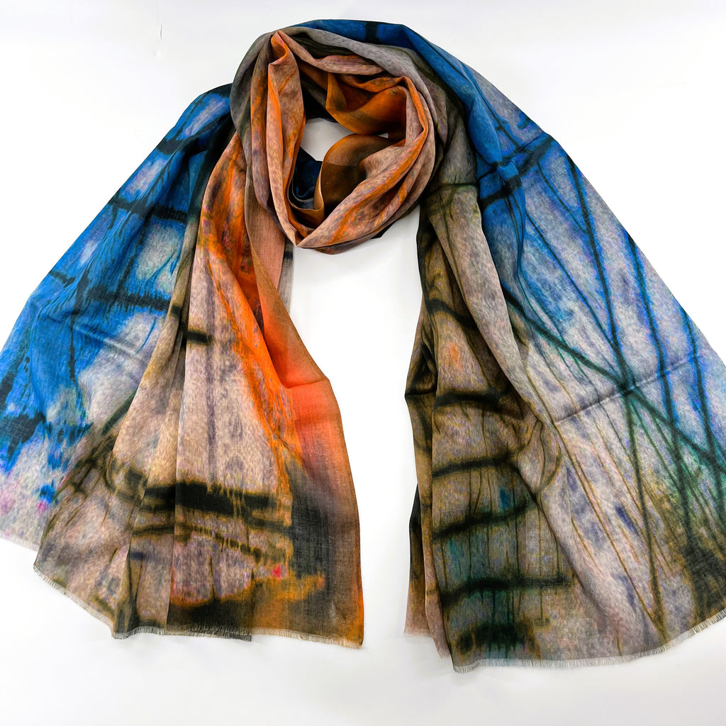 Cotton Printed Long Scarf; All Season Scarves