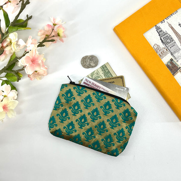 Inca Fabric Coin Purse with 2 Zippers| AKLLA EXPORT